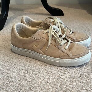 Lafayette 148 New York Tan Suede Women's Sneakers size 38